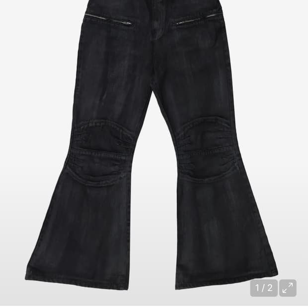 선데이오프클럽 Waxed Black Denim - Black 왁스진