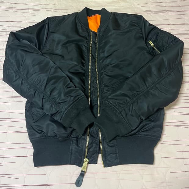 알파인더스트리 마원 MA-1 슬림핏 M 블랙