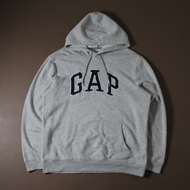 GAP 갭 그레이 기모 후드티