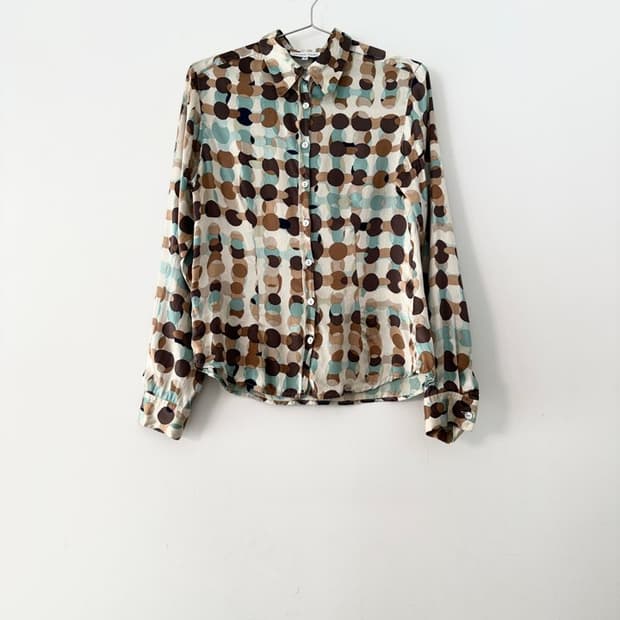 GERARD DAREE silk ring circle shirt