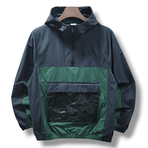 [M] 나이키 네이비&그린 리버플FC 빅 스우시 후디 아노락