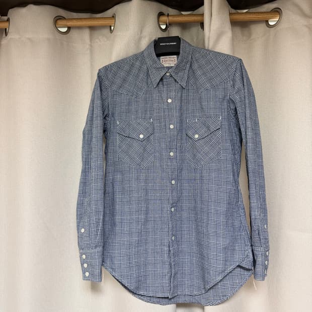 본쿠라 웨스턴셔츠 글렌체크