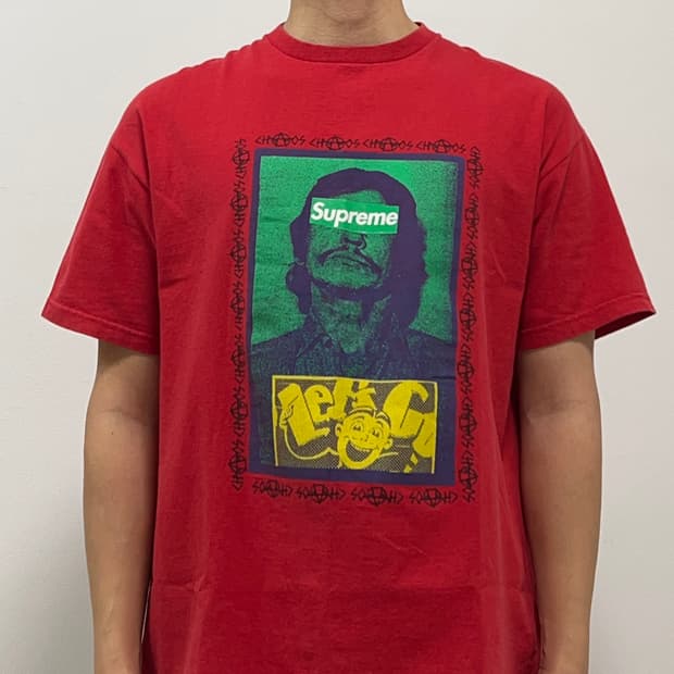 슈프림 08AW Charles Bronson 티셔츠 레드