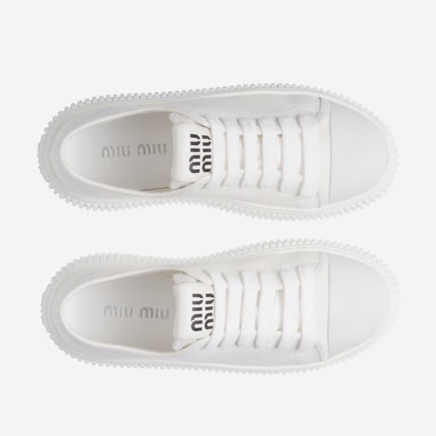 Miu Miu 미우미우 데님 스니커즈 화이트 240