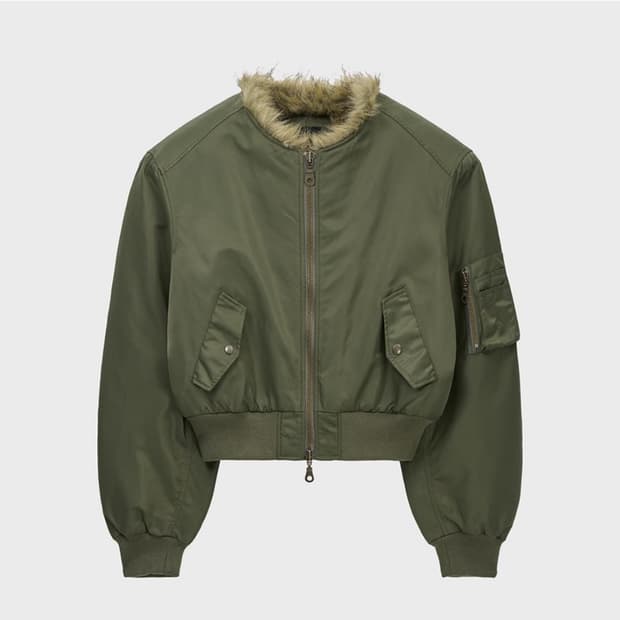 노이어 샤기 퍼 ma-1 카키 52