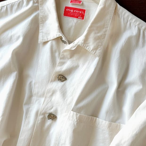 JPN made natural 'PIG' button shirt