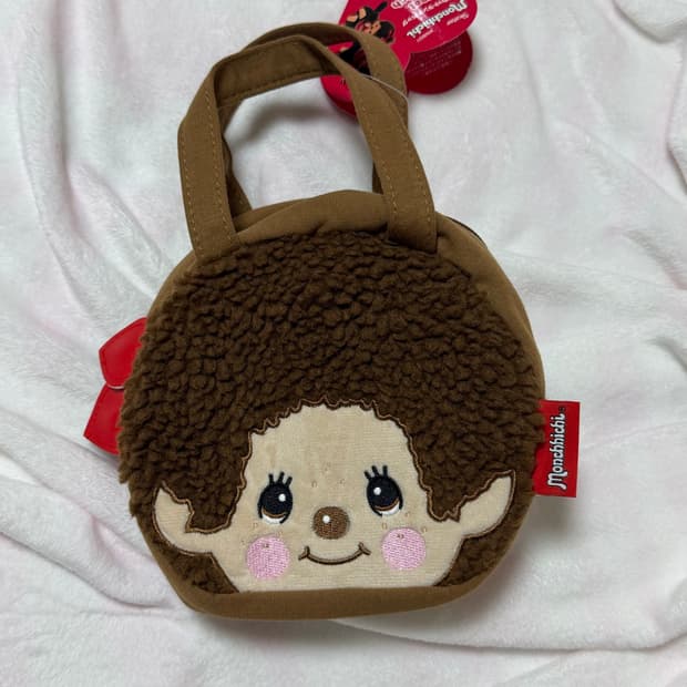 몬치치 인형 미니 뽀글이 토트백 미니백 가방 파우치 인형 굿즈