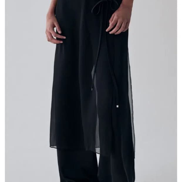 [새상품] 트리밍버드 시스루 스트랩 랩 팬츠 Strap Wrap Pant