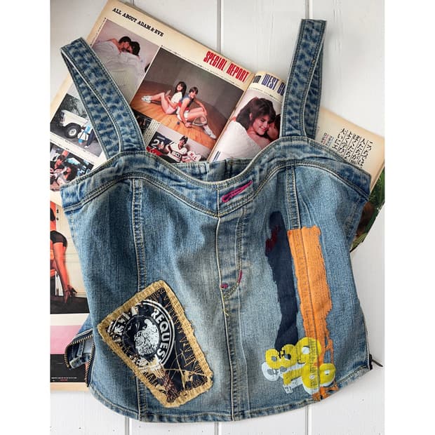 2000‘s Dsquared2 Denim Bustier Top
