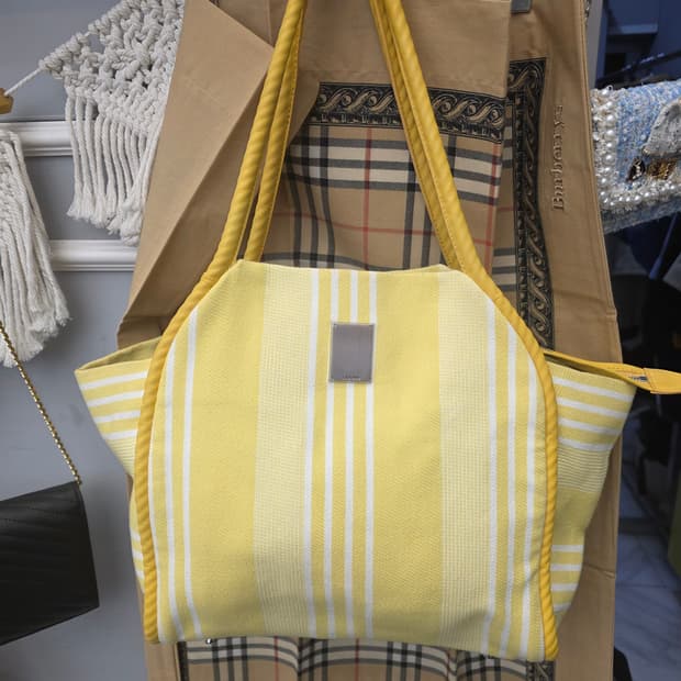 쿠론 COURONNE 스트라이프 숄더백