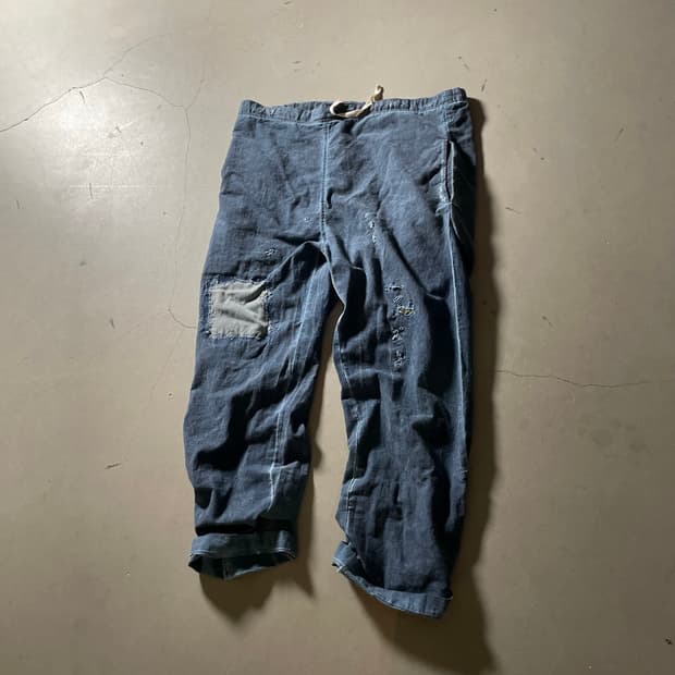 KZ ATELIER One-off Indigo Pants