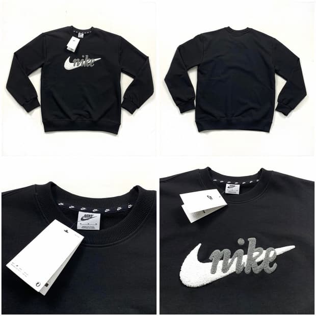 나이키 스우시 자수 맨투맨 트레이닝 세트