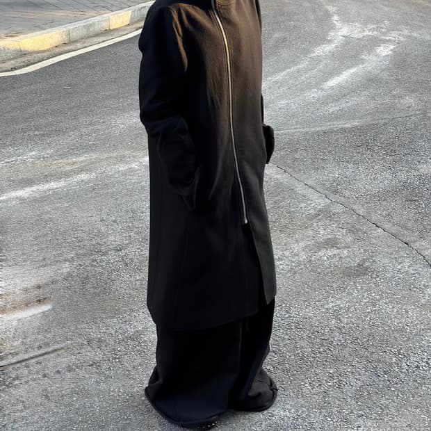 16FW Rick Owens 하이넥 코트