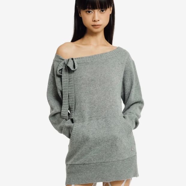 포어링 머핀 니트 그레이 팝니다