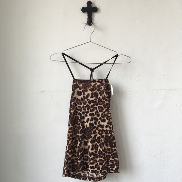 Leopard pattern sleeveless