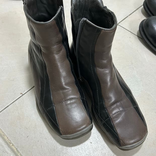 프라다 투톤 스포츠 부츠 225