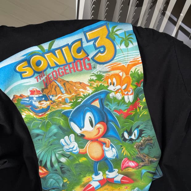 아메리칸 빈티지 소닉 더 헤지혹 3 오피셜 반팔 XL (105) 