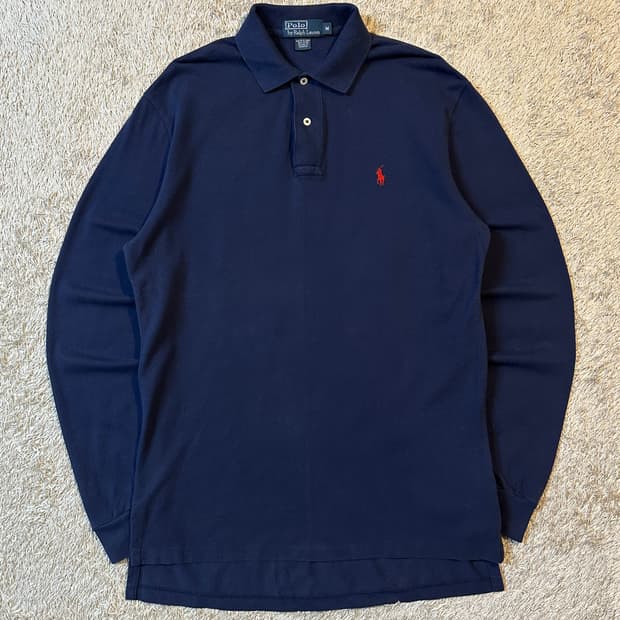 폴로 랄프로렌 레드포니 PK 긴팔 카라티 네이비