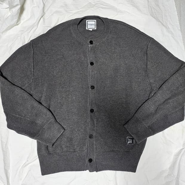 우영미 24fw 크루넥 가디건 그레이 50