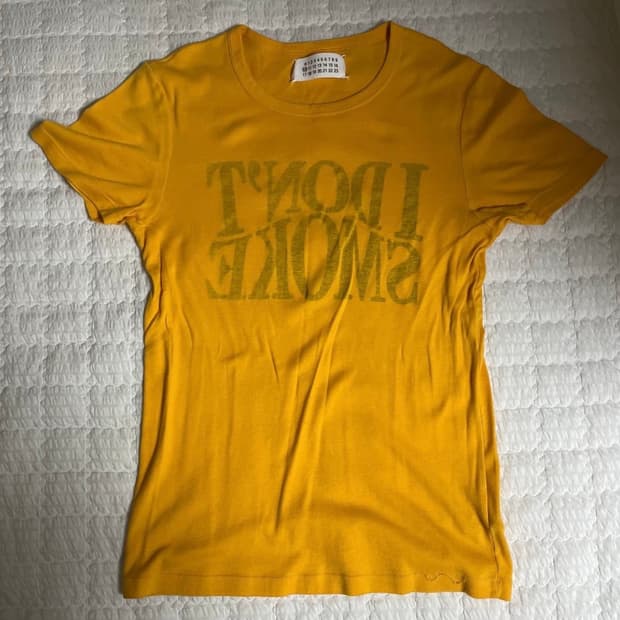 aw06 maison margiela I dont smoke