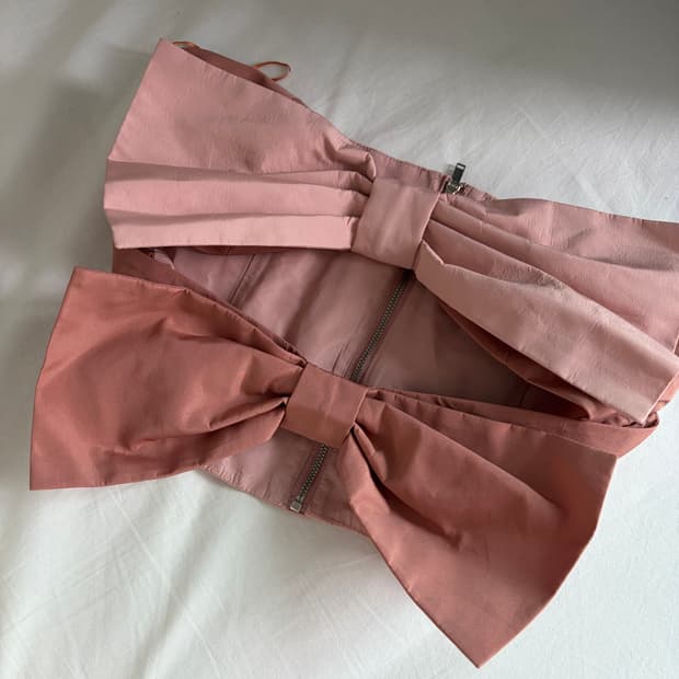 ZARA 리본 탑