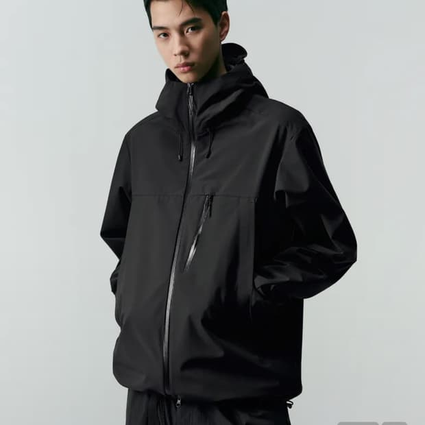 CTR 쉘터 윈드브레이커 재킷 블랙 L