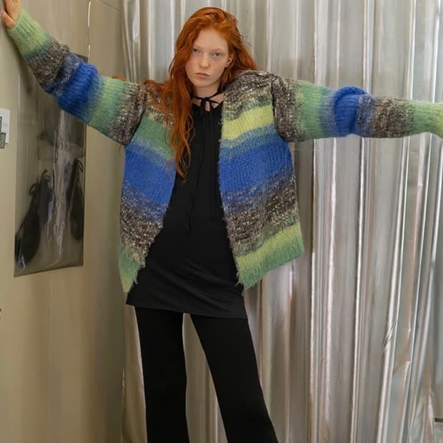 Perverze 배색 가디건