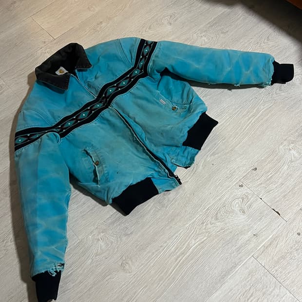 90s 칼하트 아즈텍 JQ441 터콰이즈 105