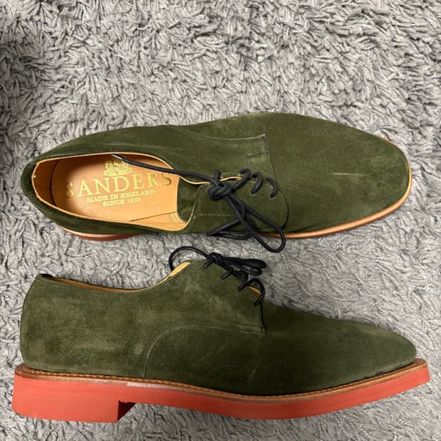 샌더스 그린 벅스슈즈 290