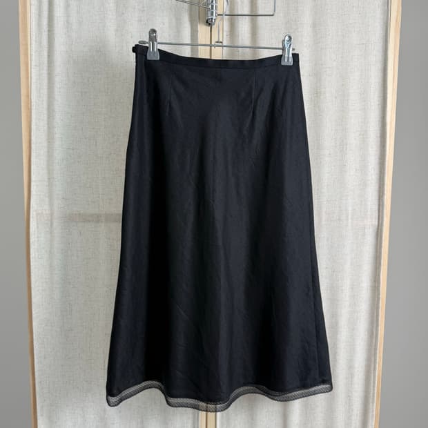 Ballsey 퓨어 린넨 미디스커트