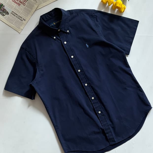 Polo 폴로랄프로렌 네이비 반팔 셔츠