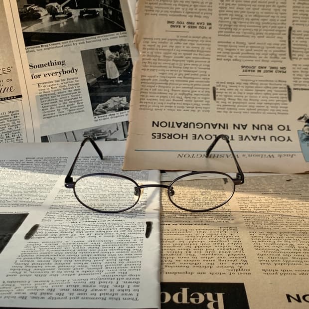 [픽키-384] 오벌 메탈 안경테 미니멀 초경량