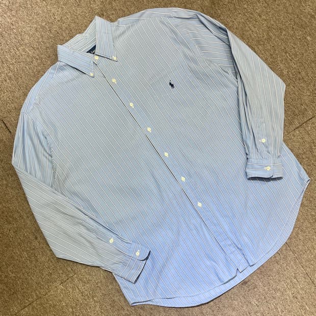 (L) POLO 폴로 랄프로렌 스트라이프 셔츠 블레이크
