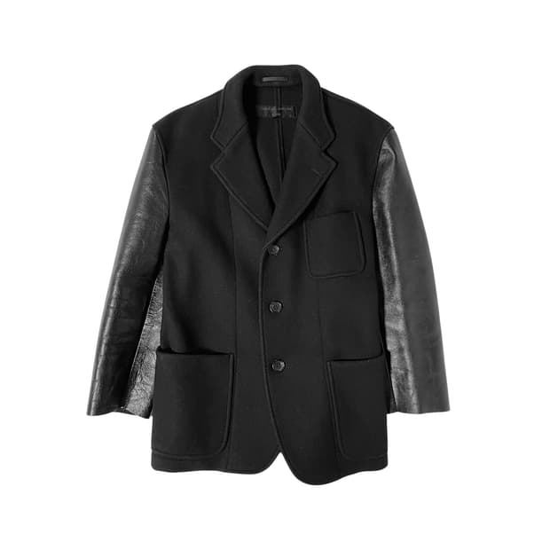 꼼데가르송 다나카 옴므 레더 도킹 자켓 AD1995