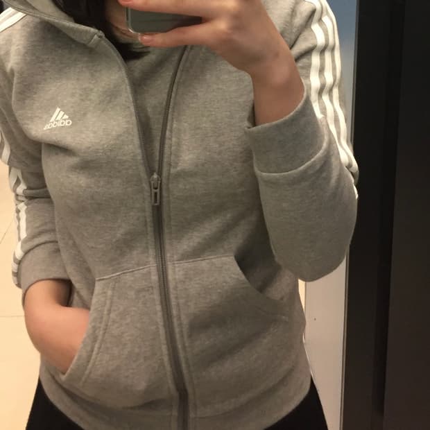 아디다스 딱붙핏/슬림핏 집업
