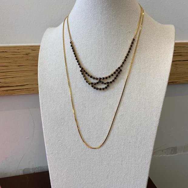 빈티지 18GF 골드 체인 네크리스 