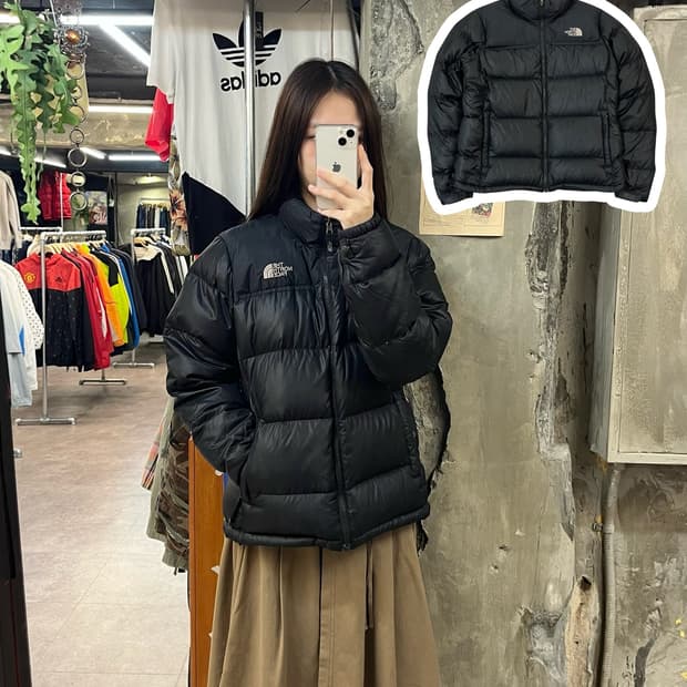 노스페이스 눕시 700 패딩 블랙 85 #csz1647