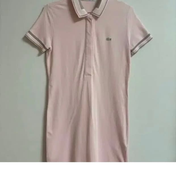 라코스테 딸기우유 핑크 원피스