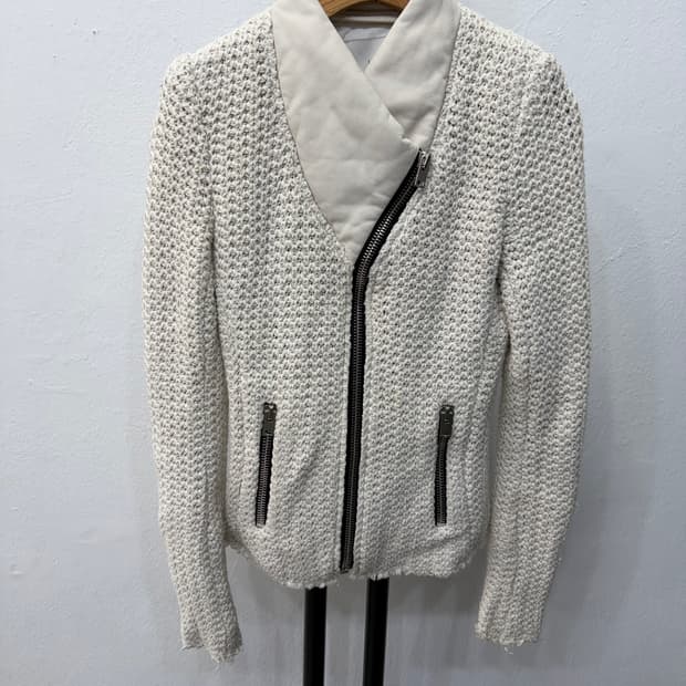 정품) 이로 한섬 니트 트위드 자켓 34