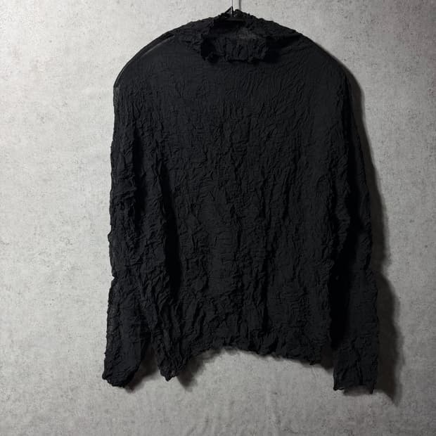 90‘S 이세이미야케 퍼머넌트 주름가공 목티