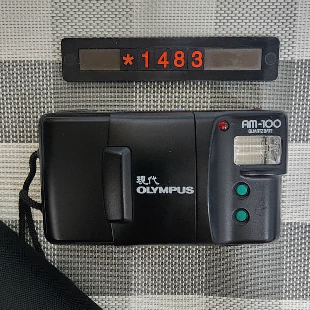 현대 올림푸스 Am-100 데이터백 필름카메라 파우치포함