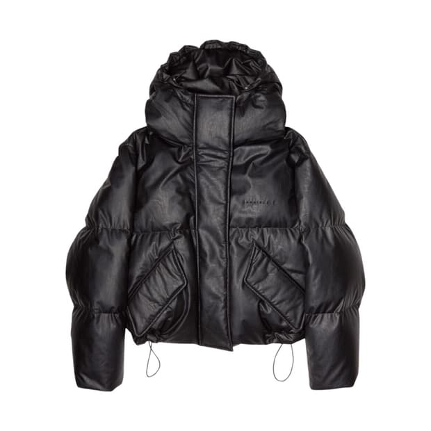 메종 마르지엘라 폭스 레더 패딩