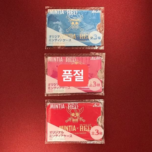 미개봉) 원피스 콜라보 필름레드 한정 민티아 케이스 3종