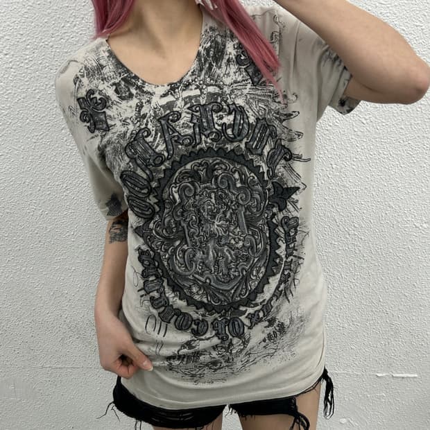 버커루 락시크맛 빅로고 베이지 반팔 L