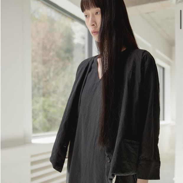 코큐 kokyuu Long one Piece Layered Vest