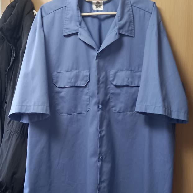 디키즈 1574 반팔 워크셔츠 걸프블루 2XL