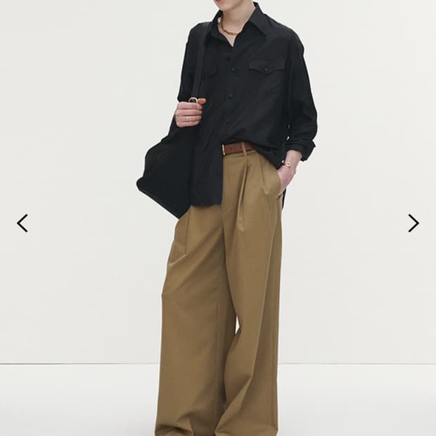 토니웩 실크 더블 포켓 셔츠 블랙 XL