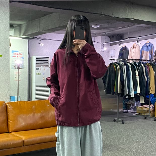 칼하트 WIP 버건디 메디슨 자켓 B4470