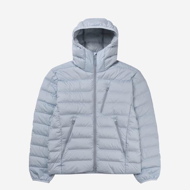 무신사 스탠다드 시티 레저 후드 라이트 다운 자켓 클라우디 블루 XL