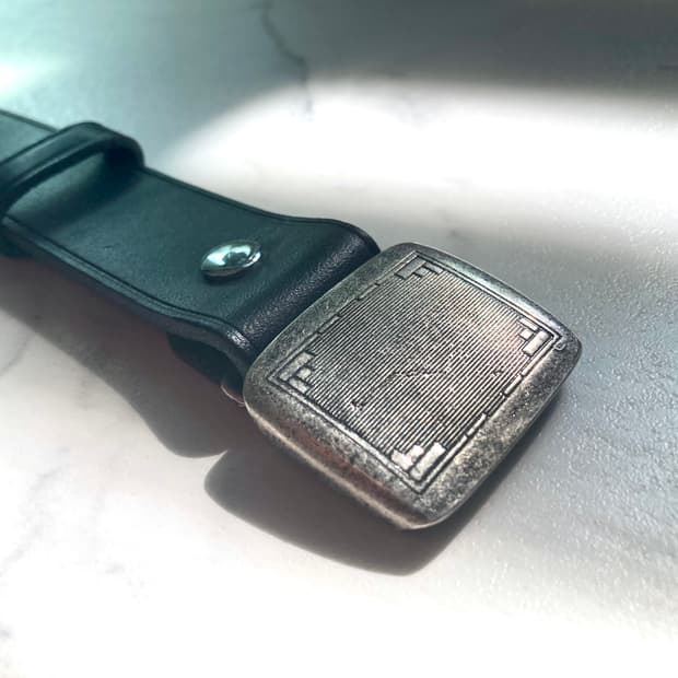 (새상품)이탈리안 풀그레인 소가죽 히콕 벨트 36-38